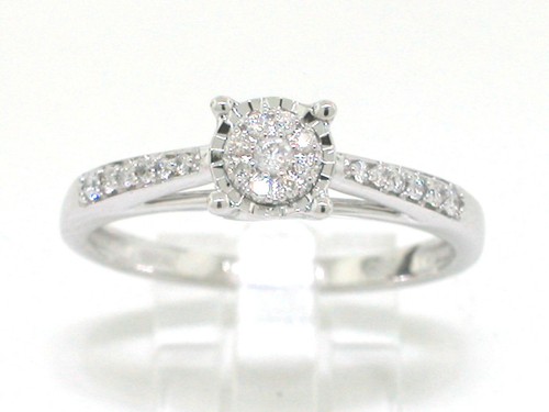 Brillant ring 585 - ring, weißgold
