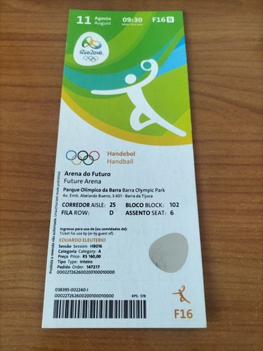 Used ticket olympic 08 - used, 11.08