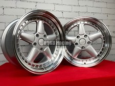 4X 17 Zoll 5X120 AC Schnitzer Style Silber Felgenschale passend für BMW E36 E...