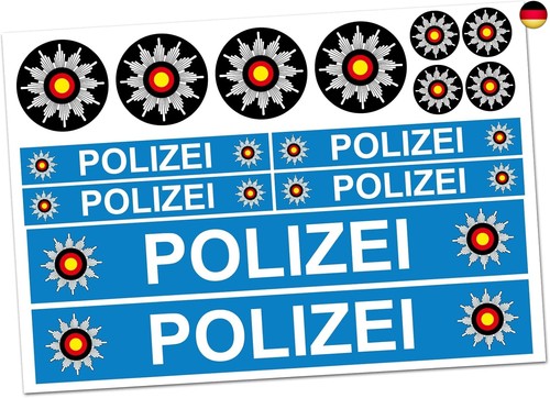 Polizei aufkleber sticker - x,