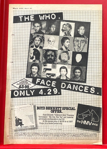 The who face dances vintage - the,
