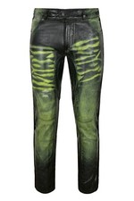 Hipster herren lederhose - lederhose, grün