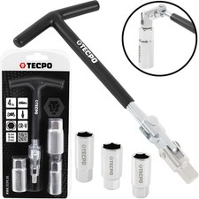 UNIVERSAL ZÜNDKERZENSCHLÜSSEL SET 16-18-21mm T-GRIFF ZÜNDKERZE WECHSEL SCHLÜSSEL