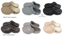 Geschlossene Clogs Herren Damen Gr. 40-45 gefüttert Schlappen Latschen Garten
