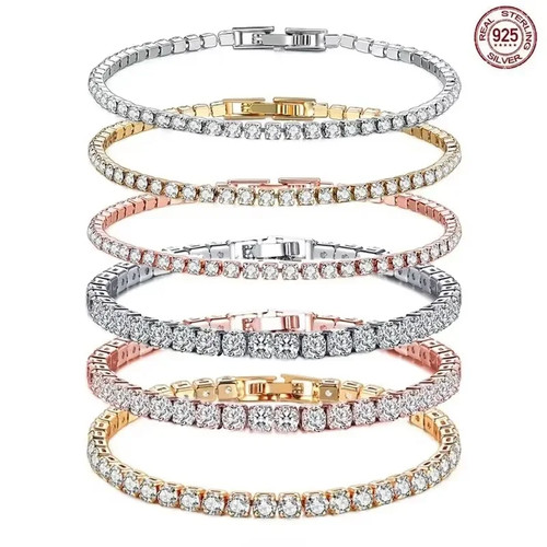 Tennisarmband zirkonia damen - zirkonia,