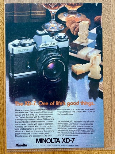 Minolta kamera camera - xd-7,