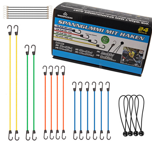 Spanngummi mit haken set - mit,
