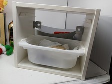 IKEA kinder Wandregal Weiß Mit 1 AufbewahrungsBox