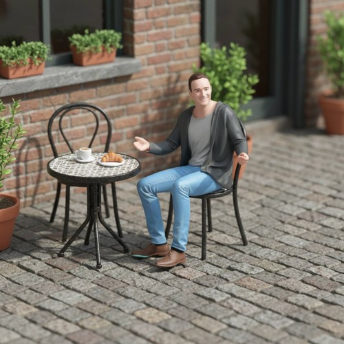 Sitzender mann figur fein - sitzender,