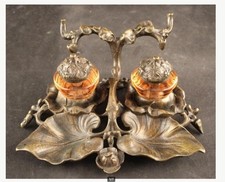 Antikes Tintenfass aus Bronze