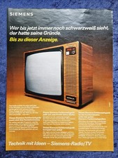 Siemens Bildmeister Infralux Farb-Fernseher, originale Werbung aus 1977