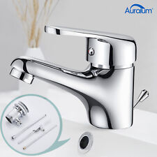 Waschtischarmatur mit Zugstange Ablaufgarnitur Wasserhahn Waschbecken Badarmatur