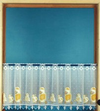 Kinder Scheibengardine gelb