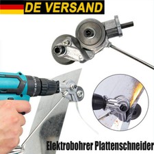 Elektrische Doppelkopf Blechknabber Blechschneider Bohrmaschine Blechschere DE