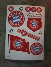 FC Bayern München  Aufkleberkarte /Aufkleber Sticker Logo  Set Groß 24 x17 cm