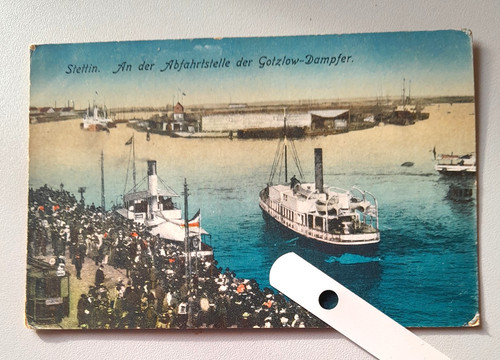 Stettin abfahrtstelle - ak,