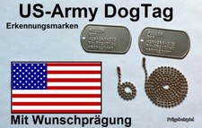 US Erkennungsmarke 2x mit
