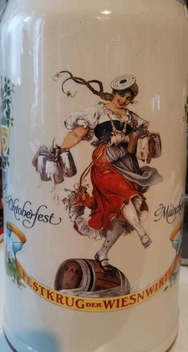 Liter bierkrug mit - 2,