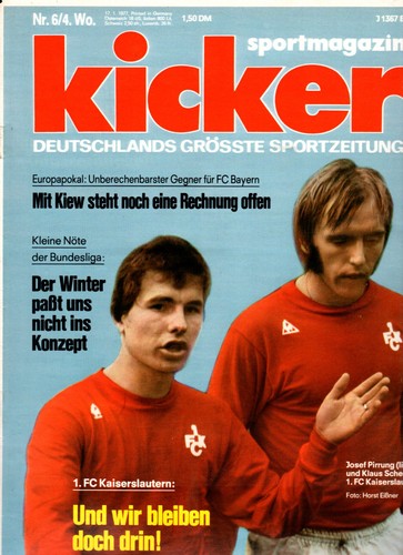 Kicker sportmagazin 6 1977 - sportmagazin, nr.