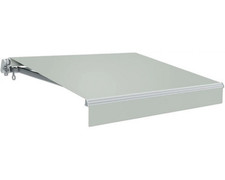 Gelenkarmmarkise Sonnenschutz Markise 4x3 Stoff hellgrau Gestell DEFEKTWARE