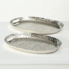 *ABVERKAUF* Serviertablett Tablett aus Metall Aluminium Deko-Tablett **NEU**