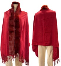 Poncho Schal Damen Winter