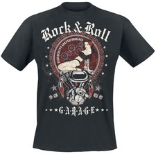 R'n'R Garage T-Shirt Herren TitelLogo schwarz Biker, Rockabilly, Rockwear