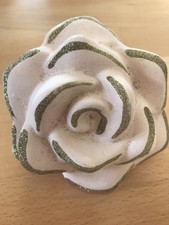 Rosenblüte Terracotta mit Goldglitzer Hochzeit, Weihnachten, Advent, Tischdeko