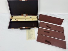 Vintage Rummy Gesellschaftsspiel Lederkoffer Familienspiel Vintage Rummikub