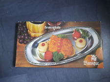WMF Cromargan Baroque Schale Tablett Braten- Platte Ornament Vintage Mid Century