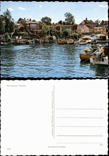 Postcard vaxholm norrhamnen - vaxholm,