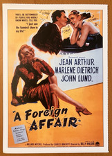Eine auswärtige Affäre - Filmkarte Filmplakatkarte Cinema - Billy Wilder