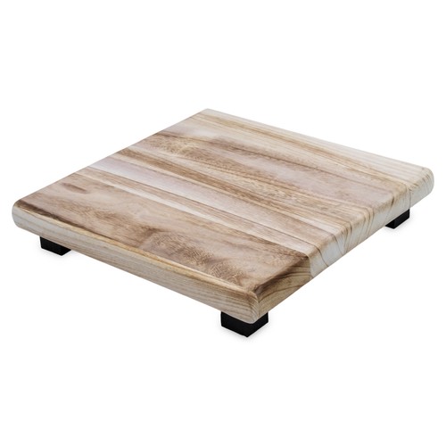 Holz blumen hocker eckig groß - blumen,