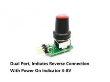 1Stück 3-8V Servo Tester Dual Port Reverse Verbindung mit Power On Indikator