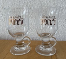 2x Der gute Pott Rum Gläser 0,2l mit Henkel Vintage SEHR RAR