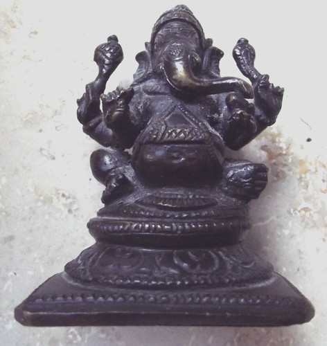 Bronze ganesha figur statue - figur, /