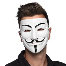 Gesichtsmaske Protest (Vendetta/Anonymous/Guy-Fawkes-Maske)