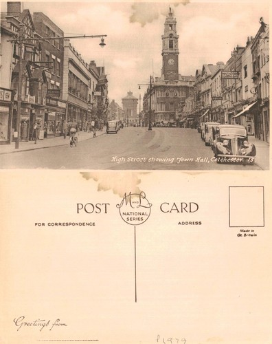 Alte postkarte high street - alte,