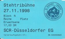 Sammler-Ticket SC Riessersee - Düsseldorfer EG  27.11.1998 - DEL 2 - Eishockey