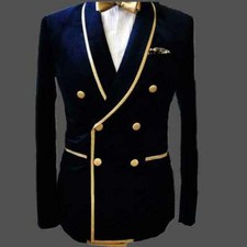 Herren Blau Rauchen Jacken