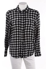 H&M Hemd-Bluse Karo S schwarz
