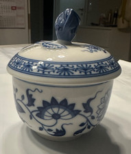 Zuckerdose  Zwiebelmuster von Hutschenreuter  wie Neu mit Löffelöffnung