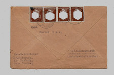 REICH FELDPOSTBRIEF 1942 DOPPELT VERWENDET , ZURÜCK MIT BRIEFMARKEN 4 X Nr. 782