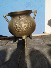 Grapen Feuertopf Dreibein Bronze Italien 1930 Kessel Glockenspeiß 7,7 Kg