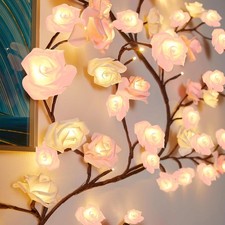 Rose LED Baum Zweig Lichter