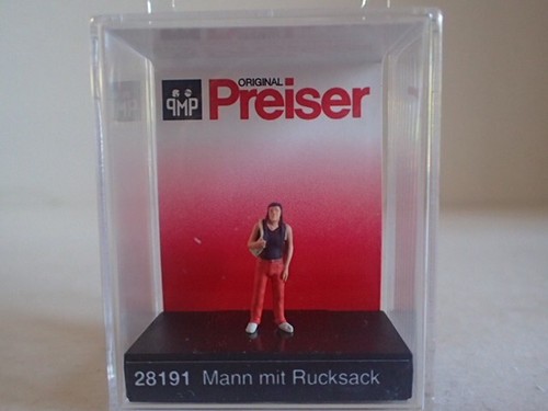 Preiser mann rucksack tramper - preiser,