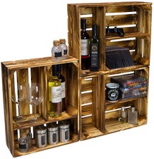 3 x flache Holzkiste Traute