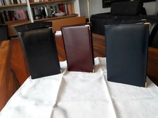 Zehn Zeitplaner aus feinem Leder, ohne Kalender, Filofax-kompatibel. 