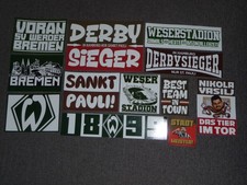 12 VERSCHIEDENE  AUFKLEBER VON USP , ULTRAS ST.PAULI UND WERDER  " NEU "