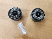 Für Tamiya Truck MAN chrom Felge 20mm breit mit Logo 1:14